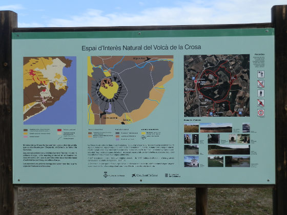 Information sign at Volca de la Crosa