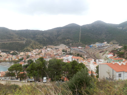 Portbou view over town