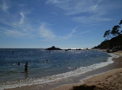 Northern Cala Estreta beaches between Cap Roig and Castell