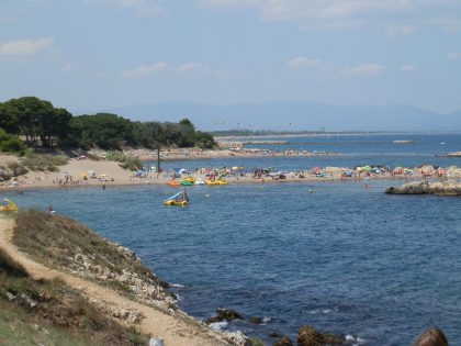 Beaches and bays at Sant Marti dEmpuries
