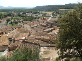 Cervia de Ter Town viewed from castle