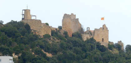Palafolls castle from a distance