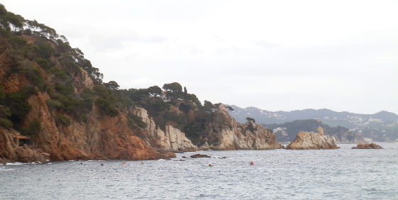 View from Sant Francesc bay in Blanes