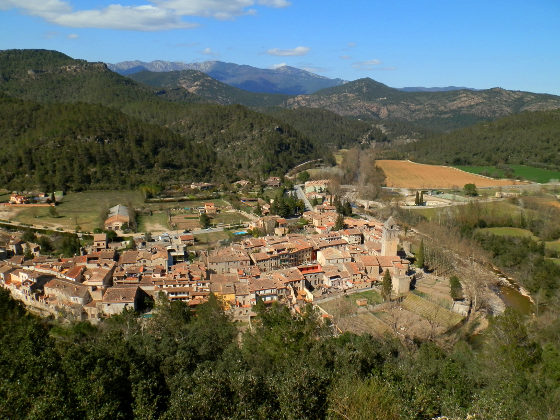 Sant Llorenç de la Muga seen from the watchtower