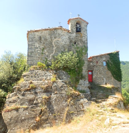 Sant Miquel del Castello hermitage above Bas Valley