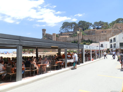 Tossa de Mar beachside restaurants