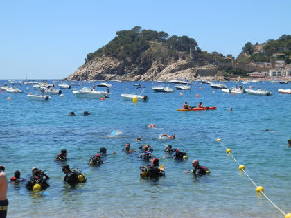 Tossa de Mar - diving practice at Mar Menuda