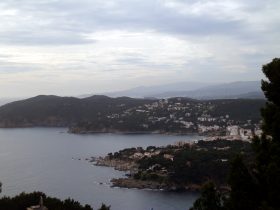 View from Far Sant Sebastia over Llafranc and Calella